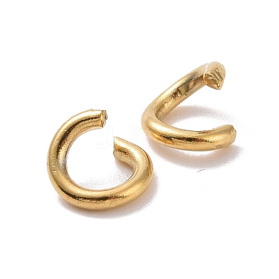 Ion Plating(IP) 304 Stainless Steel Open Jump Rings STAS-R091-01G-B-1