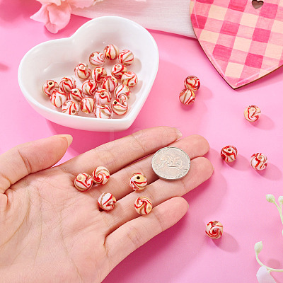 30Pcs Handmade Gold Sand Lampwork Beads LAMP-TA0002-37F-1