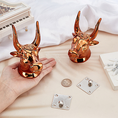 Cattle Head Shaped ABS Guitar Display Stands ODIS-WH0043-121-1