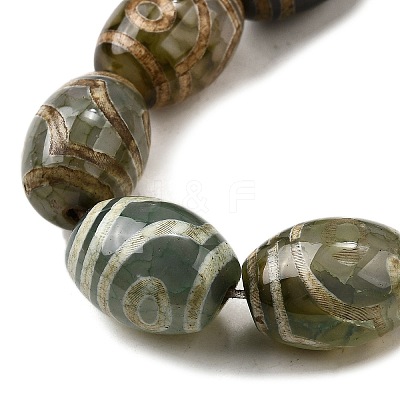 Tibetan Style dZi Beads Strands G-S389-A12-1