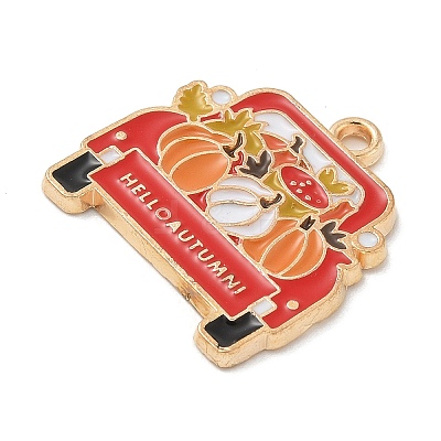 Thanksgiving Day Alloy Pendants LS-ENAM-R007-01G-06-1