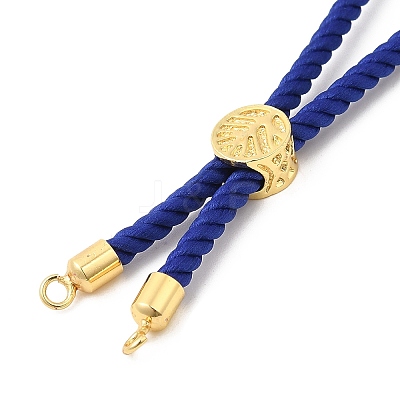 Twisted Nylon Cord Silder Bracelets DIY-B066-03G-05-1
