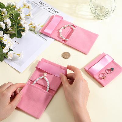 3Pcs Rectangle Velvet Envelope Packing Pouches TP-BBC0001-10B-1