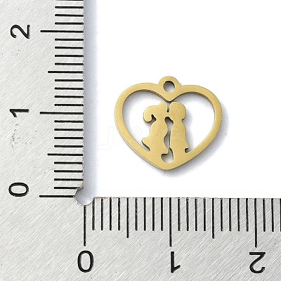 304 Stainless Steel Charms STAS-C097-38C-G-1