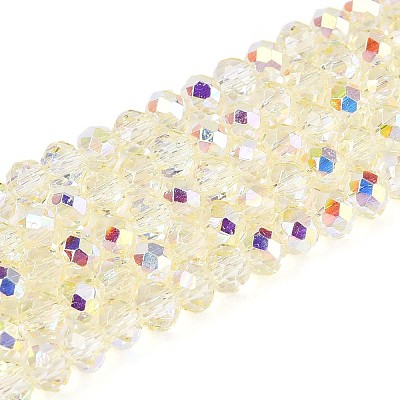 Transparent Glass Beads Strands EGLA-N016-3mm-05-1