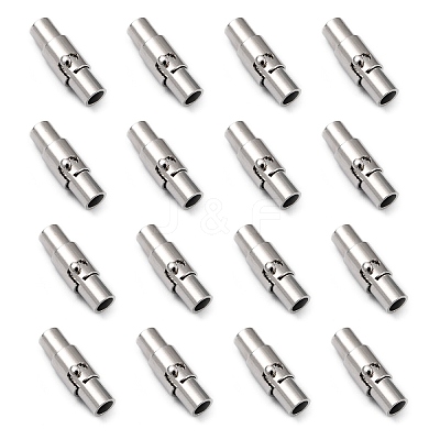 Brass Locking Tube Magnetic Clasps LS-MC079-1