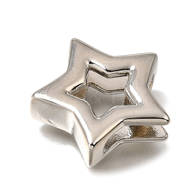 Brass Slide Charms KK-CBAEEA8-07P-1