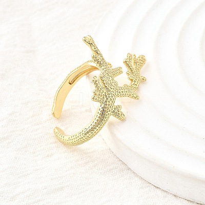 Brass Cuff Rings for Women RJEW-F184-08H-G-1