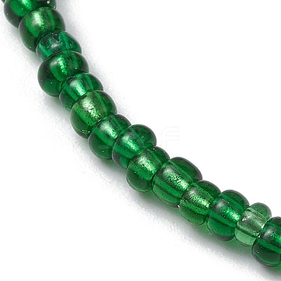 9Pcs Rondelle Glass Seed Beaded Stretch Bracelet Sets BJEW-JB10418-1