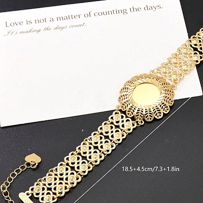 Elegant Vintage Style Brass Link Bracelets for Women TD0107-3-1