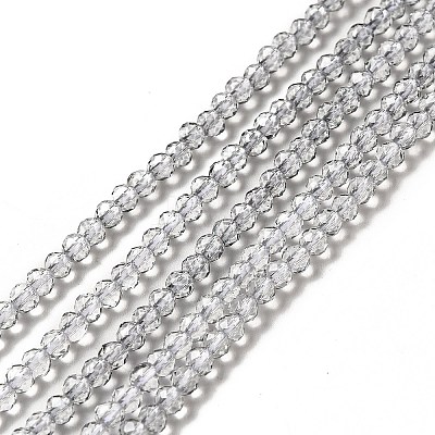 Transparent Gradient Color Glass Beads Strands GLAA-H021-01B-28-1