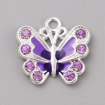 Alloy Enamel Pendants FIND-WH0417-27G-1