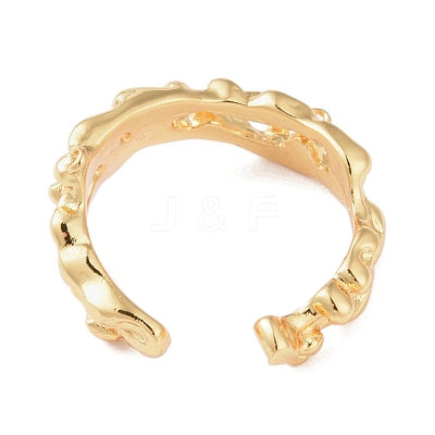 Brass Open Cuff Ring LS-RJEW-R143-01E-G-1