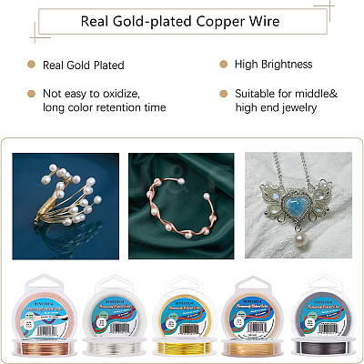 Round Craft Copper Wire CWIR-BC0001-0.8mm-RG-1
