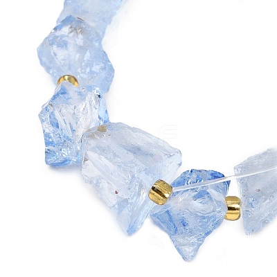 Raw Rough Natural Quartz Crystal Beads Strands G-Z131-J01-03-1