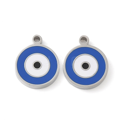 304 Stainless Steel Charms with Enamel STAS-L022-171B-P-1