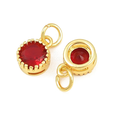Brass Pave Cubic Zirconia Charms CU-CBA3D67-02G-08-1