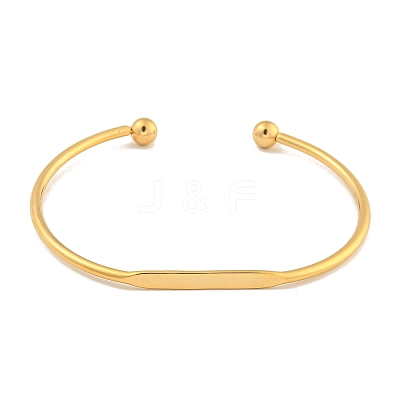 Ion Plating(IP) 304 Stainless Steel Cuff Bangles BJEW-P331-03G-1