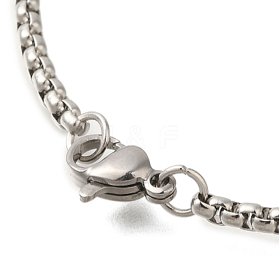 201 Stainless Steel Box Chain Hollow Cute Cat Pendant Necklaces NJEW-S003-09P-1
