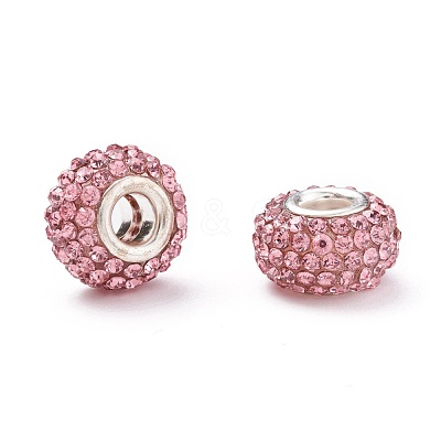 Grade A Rhinestone European Beads CPDL-H001-9-1