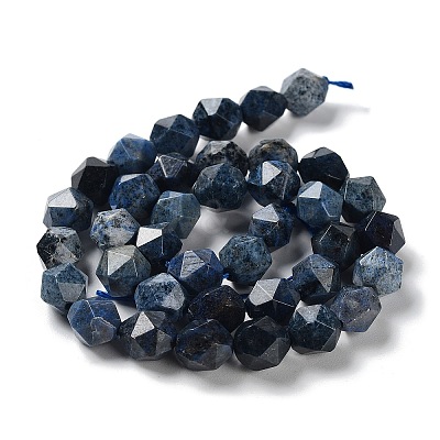 Natural Dumortierite Quartz Beads Strands G-G030-A04-01-1