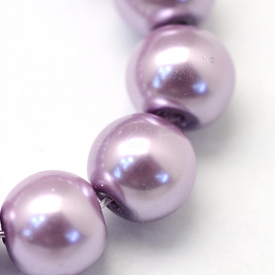 Baking Paint Glass Pearl Bead Strands X-HY-Q003-3mm-44-1