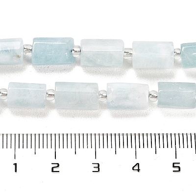 Natural Aquamarine Beads Strands G-G068-A30-01-1