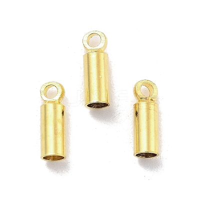 Rack Plating Brass Cord Ends KK-P274-01A-G-1