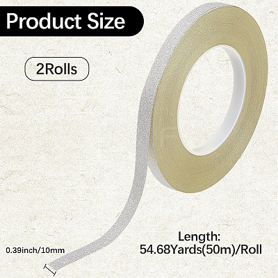 50M Glitter Adhesive Plastic Tapes DIY-WH20050-14B-02-1