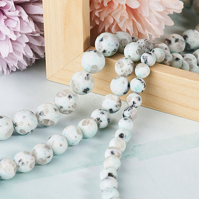 3 Strands 3 Style Natural Sesame Jasper/Kiwi Jasper Beads Strands G-YS0001-05-1