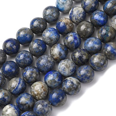 Natural Lapis Lazuli Beads Strands G-A163-07-10mm-1