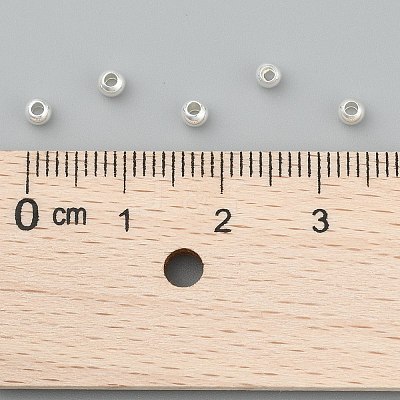 Rack Plating Brass Round Spacer Beads X1-KK-I601-3mm-S-RS-1