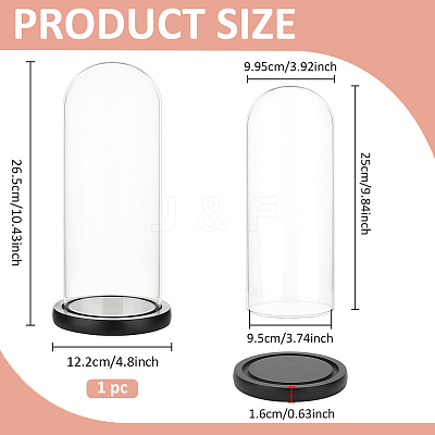 Arch Glass Dome Cover AJEW-WH0596-866E-03-1