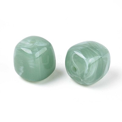 Opaque Acrylic Beads X-OACR-ZX006-33I-1