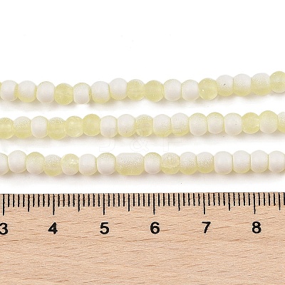 Frosted Crackle Glass Beads X1-GLAA-U001-4mm-M11-1