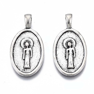 Tibetan Style Alloy Pendants PALLOY-Q441-048-RS-1