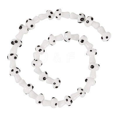 1Strand Handmade Lampwork Beads Strands LAMP-TA0001-84B-1