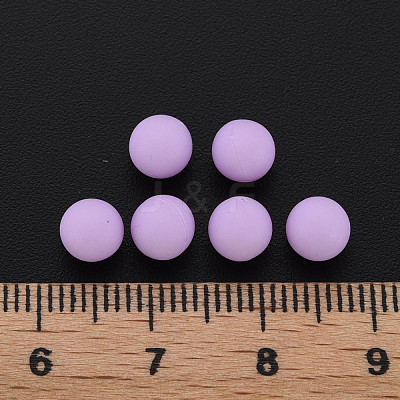 Opaque Acrylic Beads PAB702Y-B01-04-1