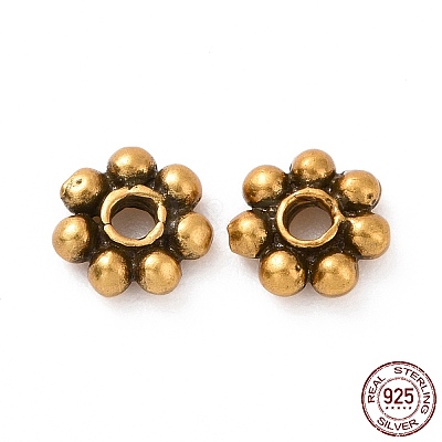 925 Sterling Silver Bead Caps STER-D036-20AG-01-1