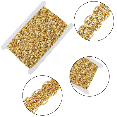 15 Yards Polyester Floral Lace Trim OCOR-GF0002-77-1