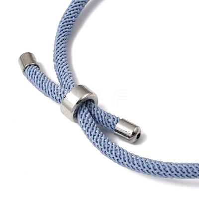 Round Nylon Milan Cord Slider Bracelet Making BJEW-L722-01P-13-1