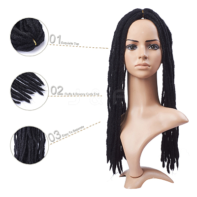 Dreadlock Extensions LS-OHAR-G005-13A-1