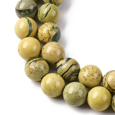 Natural Verdite Stone Beads Strands G-C242-03-8mm-1