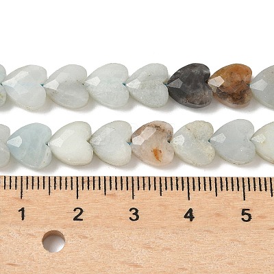 Natural Flower Amazonite Beads Strands G-D316-B02-1