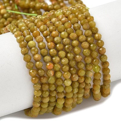 Natural Yellow Green Opal Beads Strands G-D306-A06-2mm-1