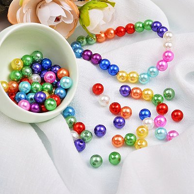 840Pcs 12 Colors Imitation Pearl Acrylic Beads sgOACR-SZ0001-14-1