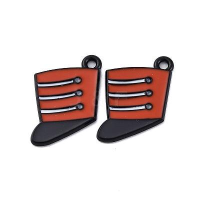 Spray Painted Alloy Pendants PALLOY-S194-01C-EB-1
