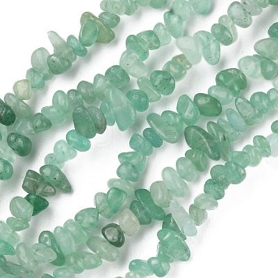 Natural Green Aventurine Beads Strands G-G0003-B36-1