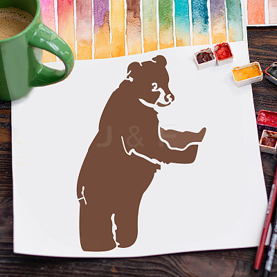 Plastic Drawing Painting Stencils Templates DIY-WH0396-726-1