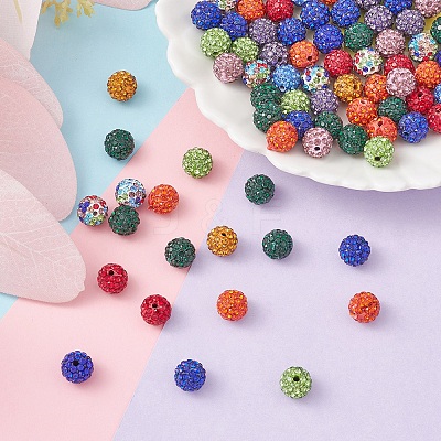 Pave Disco Ball Beads RB-YW0001-10-1